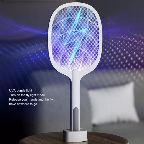 Rechargeable Electric Mosquito Killer Racket - 2 In 1 Led Flash Light