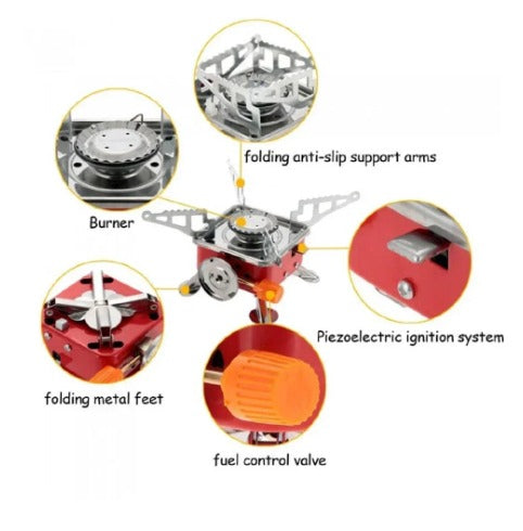 Mini Portable Square Stove- without gas bottle