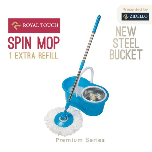 Magic Spin Mop – 360° Easy Clean with Steel Bucket